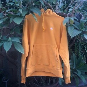 YELLOW CHAMPION HOODIE